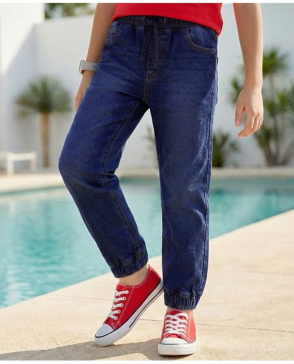 Pine Kids Denim Woven Full Length Jeans - Blue