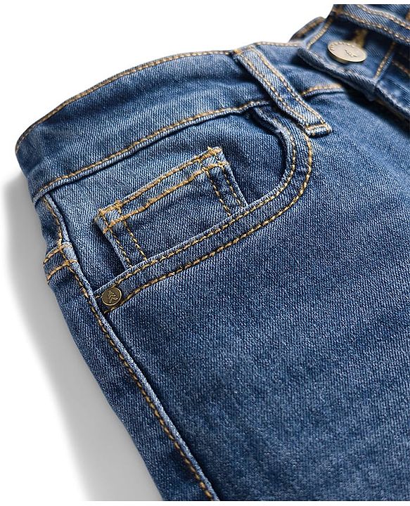 Pine Kids Denim Woven Full Length Jeans - Blue
