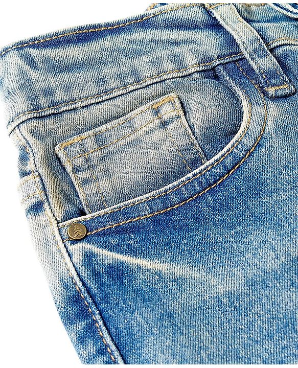 Pine Kids Denim Woven Full Length Tinted Jeans - Blue