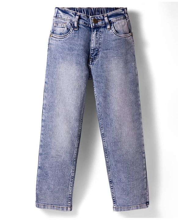 Pine Kids Denim Woven Full Length Jeans - Blue