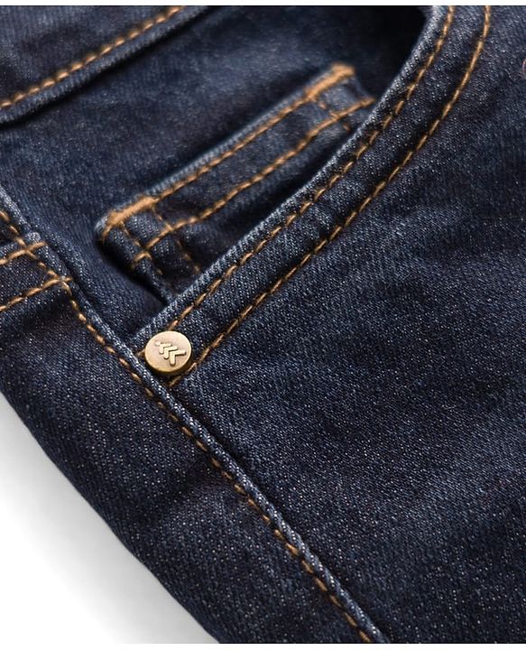 Pine Kids Denim Woven Full Length Washed Jeans -  Blue