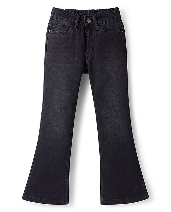 Pine Kids Denim Woven Full Length Full Length Boot Cut  Jeans - Black