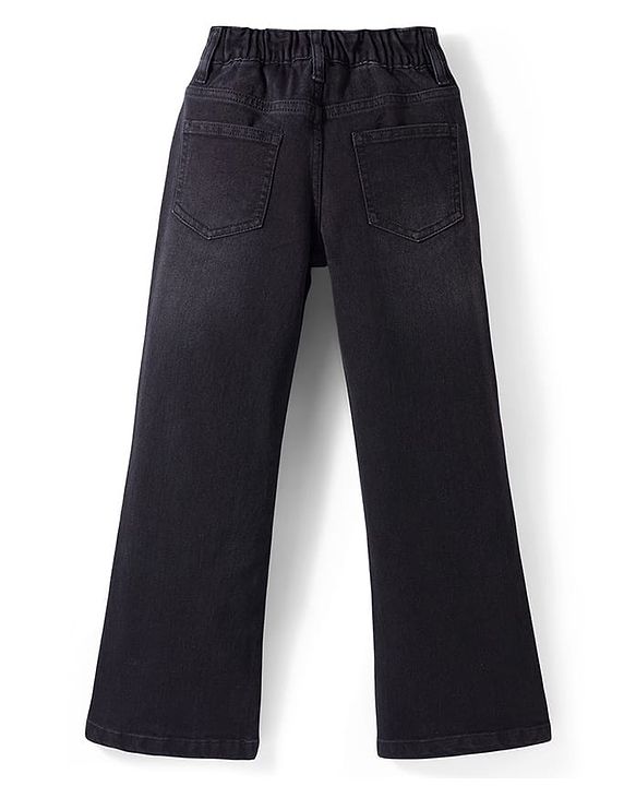 Pine Kids Denim Woven Full Length Full Length Boot Cut  Jeans - Black