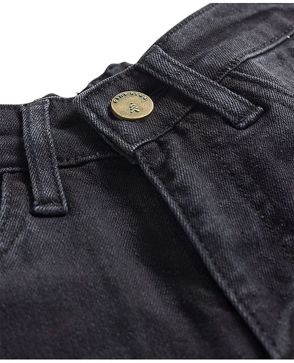 Pine Kids Denim Woven Full Length Full Length Boot Cut  Jeans - Black