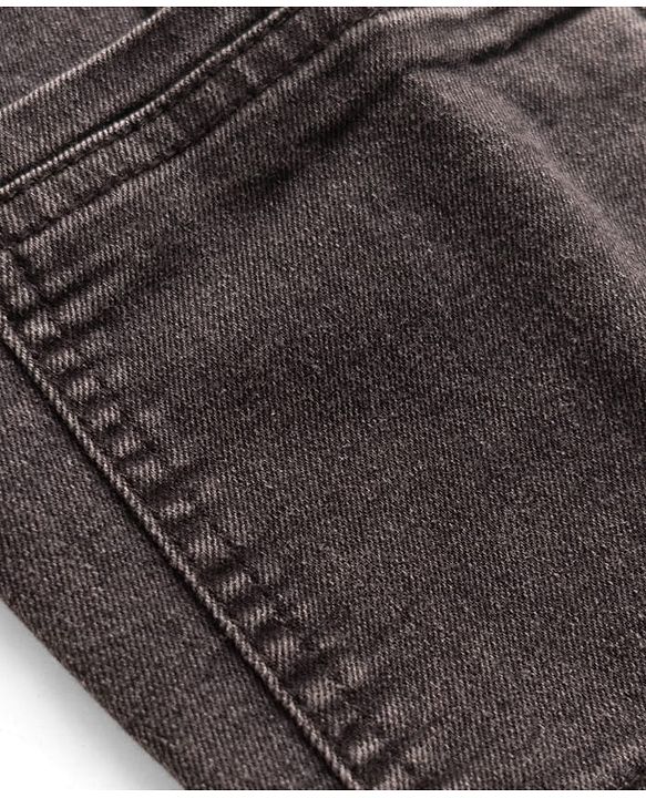 Pine Kids Denim Woven Cut N Sew Washed Jeans - Black