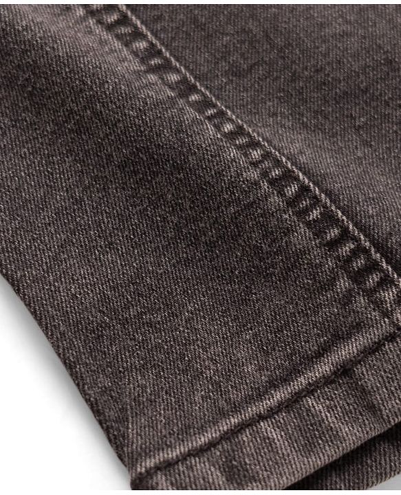 Pine Kids Denim Woven Cut N Sew Washed Jeans - Black