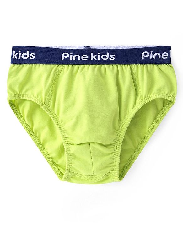Pine Kids Cotton Elastane Knit Briefs Stripes Pack of 3 (Color May Vary)