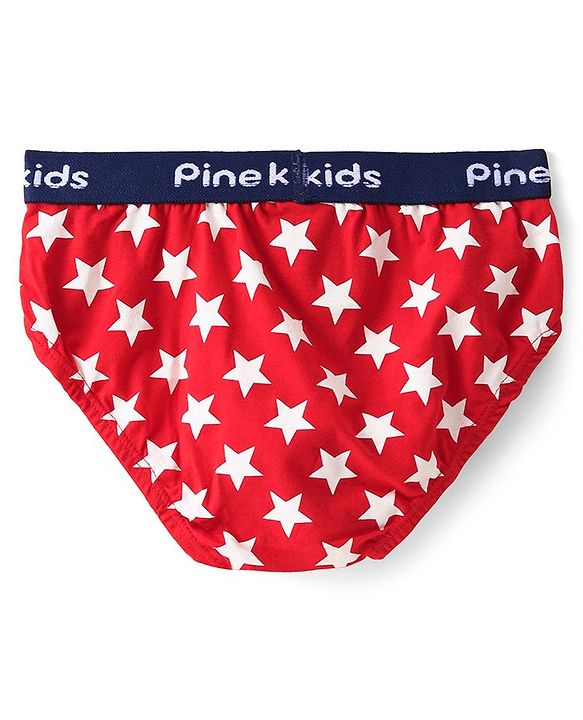 Pine Kids Cotton Elastane Knit Briefs Pack of 3 (Color May Vary)
