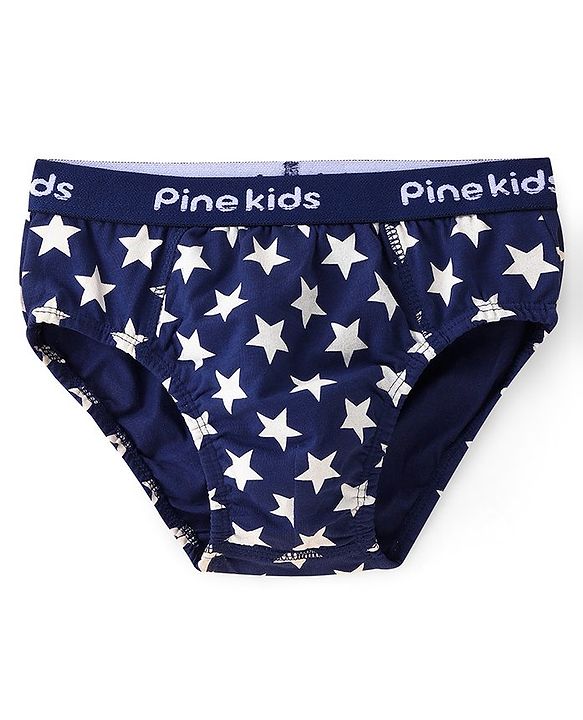 Pine Kids Cotton Elastane Knit Briefs Pack of 3 (Color May Vary)