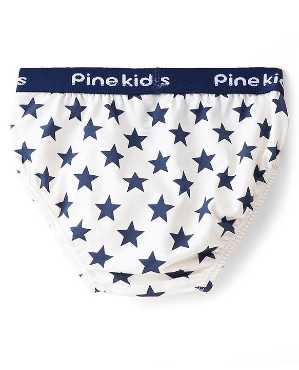 Pine Kids Cotton Elastane Knit Briefs Pack of 3 (Color May Vary)
