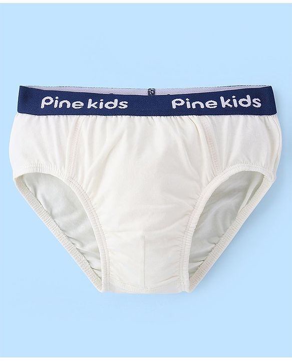 Pine Kids Cotton Elastane Knit Briefs Pack of 3 (Color May Vary)