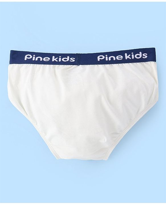 Pine Kids Cotton Elastane Knit Briefs Pack of 3 (Color May Vary)