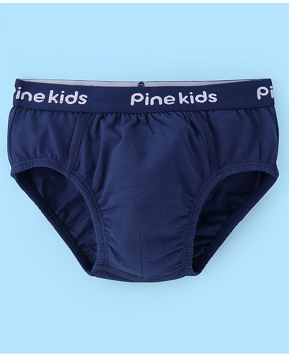 Pine Kids Cotton Elastane Knit Briefs Pack of 3 (Color May Vary)