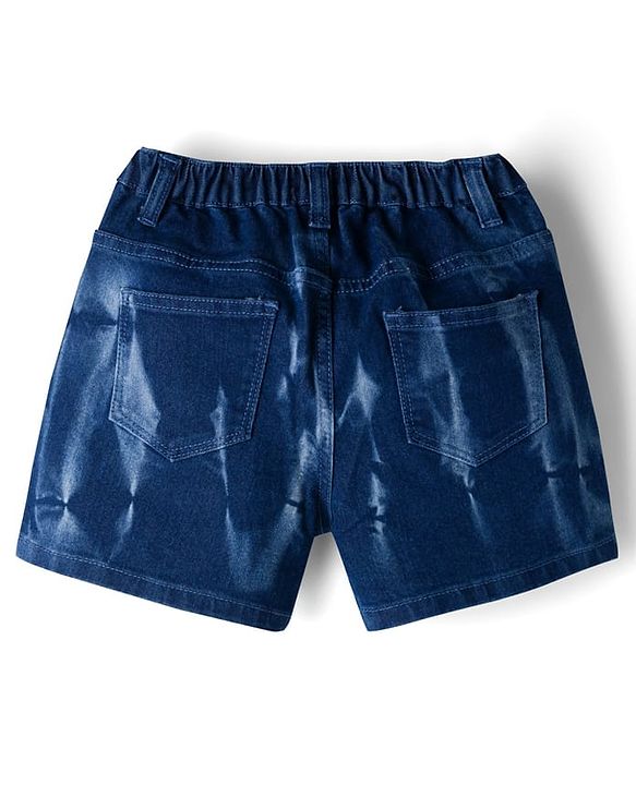 Pine Kids Denim Woven Washed Shorts - Blue