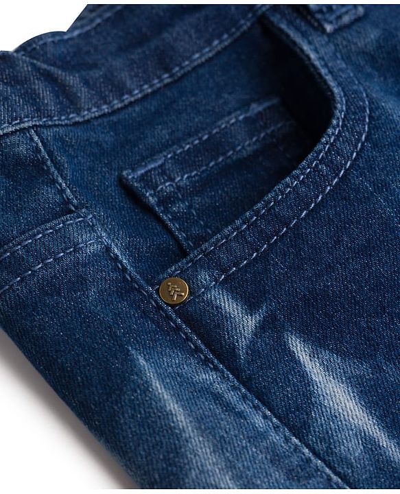 Pine Kids Denim Woven Washed Shorts - Blue