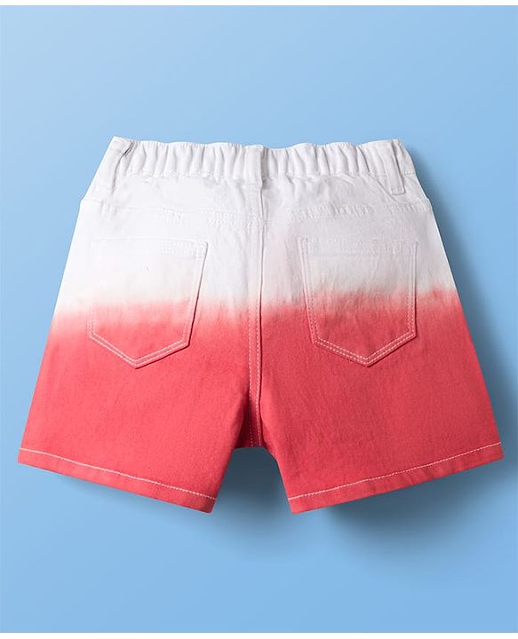 Pine Kids Woven Ombre Effect Shorts - Pink