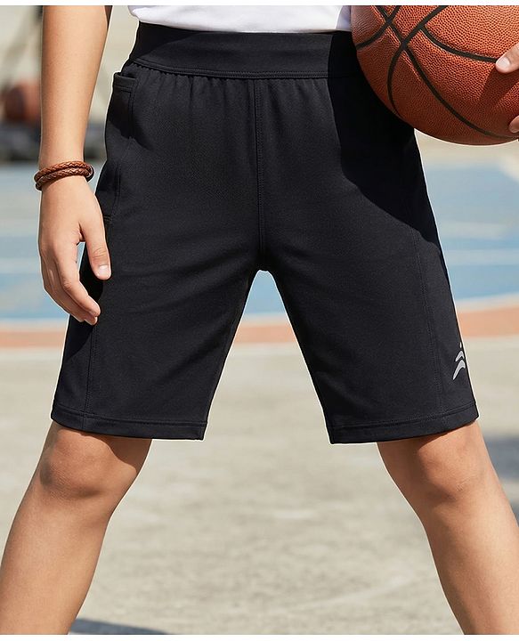Pine Active Super Stretch & Breathable Knee Length Cycling Shorts - Black
