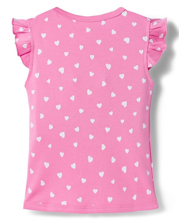 Babyhug 100% Cotton Interlock Knit Frill Sleeves Jhablas With Heart & Polka Dot Print Pack of 3 - Pink Yellow & White