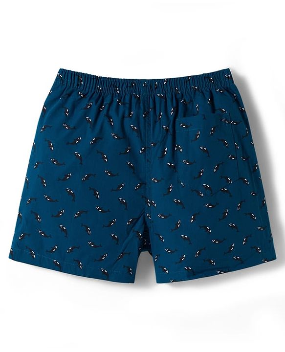 Pine Kids Cambric Woven Boxers With Tropical Theme Print Pack Of 2 - Colour May Vary