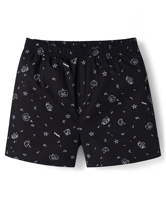 Pine Kids Cambric Woven Boxers With Tropical Theme Print Pack Of 2- Assorted