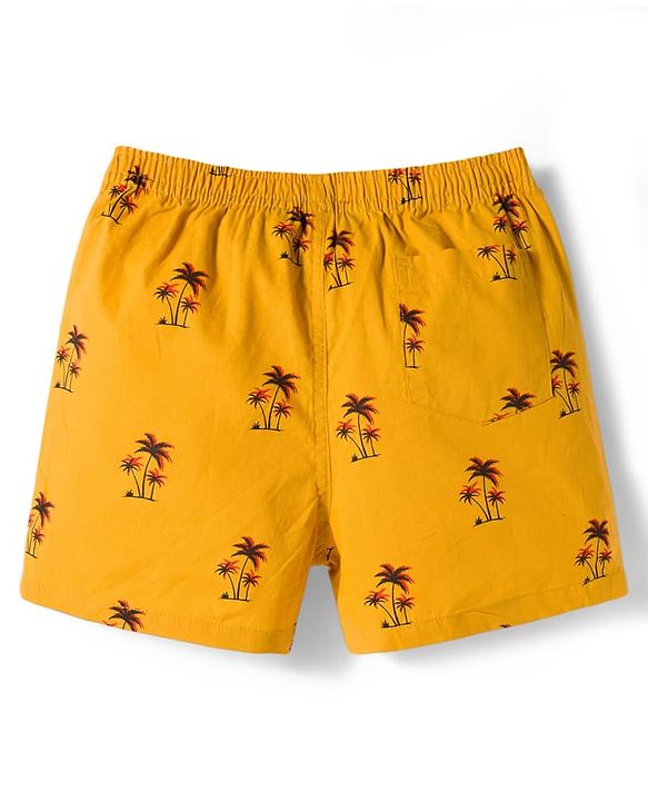 Pine Kids Cambric Woven Boxers With Tropical Theme Print Pack Of 2- Assorted