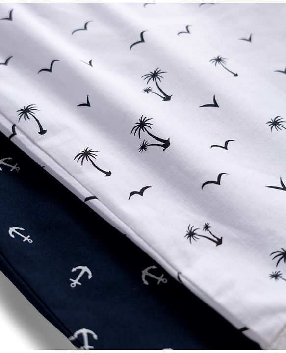 Pine Kids Cambric Woven Boxers With Tropical Theme Print Pack Of 2 - Colour May Vary
