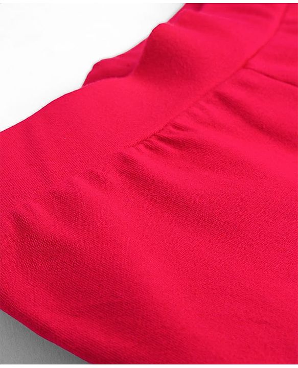 Pine Kids Cotton Lycra Knit Full Length Solid Leggings Pack of 2 - Navy Blue & Red
