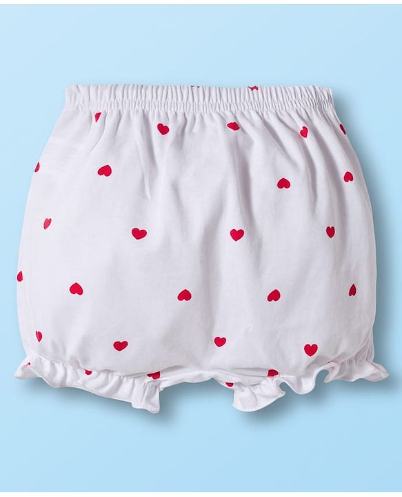 Babyhug Disney Cotton Lycra Knit Bloomers With Marie Graphics Pack Of 5 - Multicolour