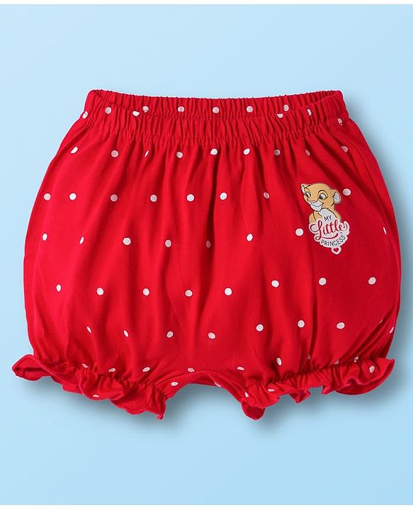 Babyhug Disney Cotton Lycra Knit Bloomers With Marie Graphics Pack Of 5 - Multicolour