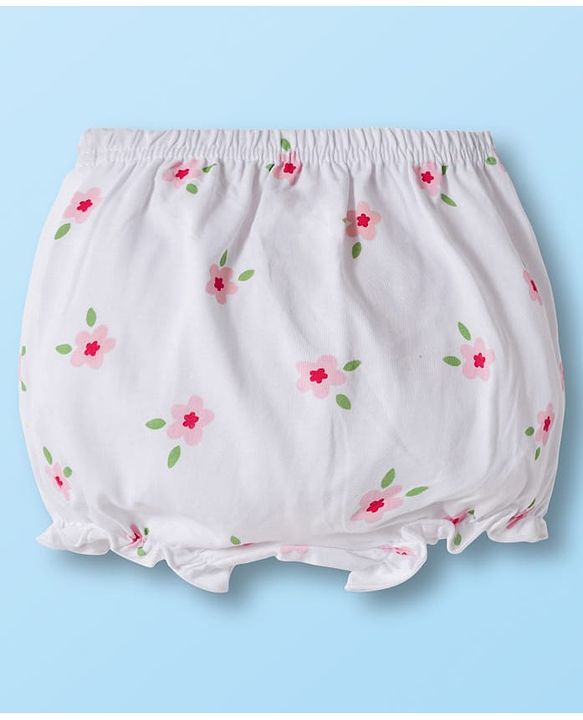 Babyhug Disney Cotton Lycra Knit Bloomers With Marie Graphics Pack Of 5 - Multicolour