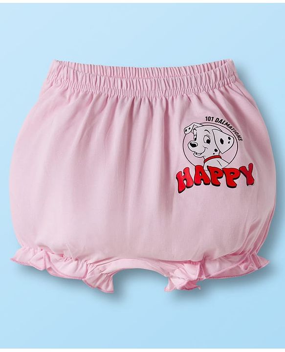 Babyhug Disney Cotton Lycra Knit Bloomers With Marie Graphics Pack Of 5 - Multicolour