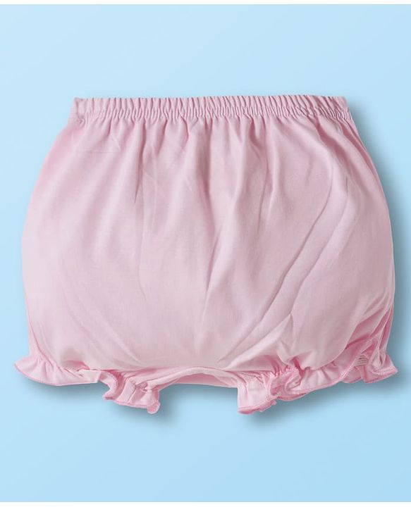 Babyhug Disney Cotton Lycra Knit Bloomers With Marie Graphics Pack Of 5 - Multicolour