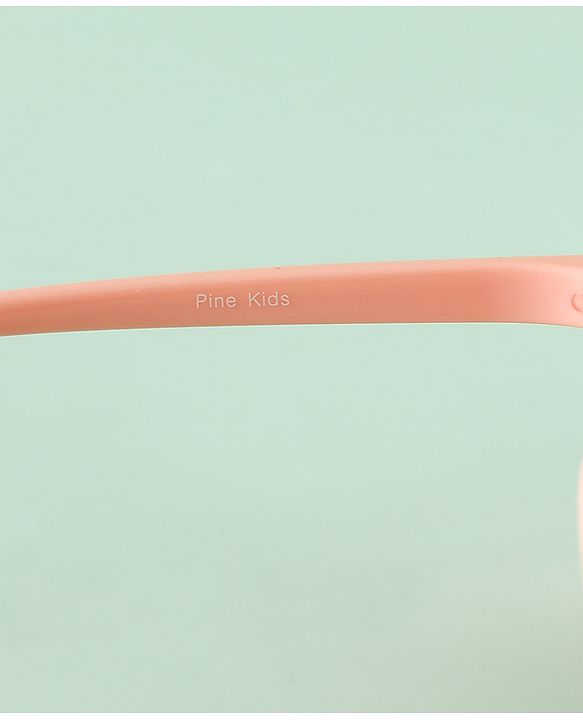 Pine Kids Round Frame Printed Sunglasses - Peach