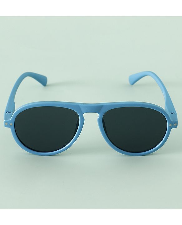 Pine Kids Solid Round Frame Sunglasses - Blue