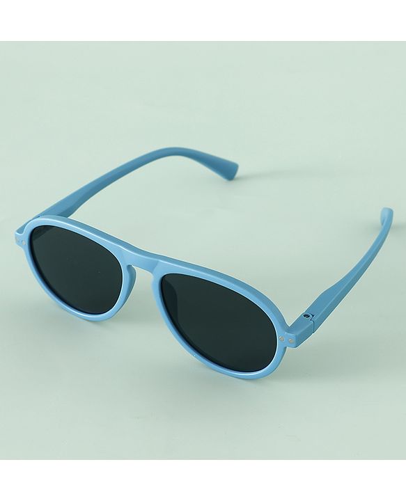 Pine Kids Solid Round Frame Sunglasses - Blue
