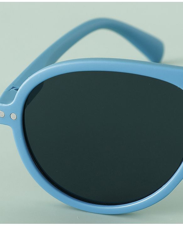 Pine Kids Solid Round Frame Sunglasses - Blue