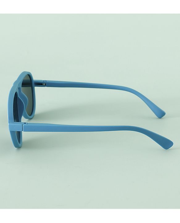 Pine Kids Solid Round Frame Sunglasses - Blue