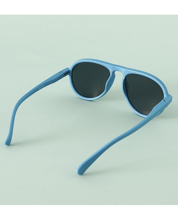 Pine Kids Solid Round Frame Sunglasses - Blue