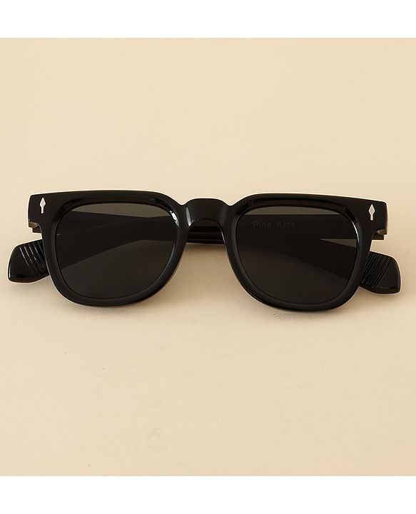 Pine Kids Free Size Solid Colour Sunglasses - Black