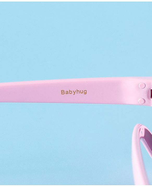 Babyhug Free Size Sunglasses With Floral Applique - Purple