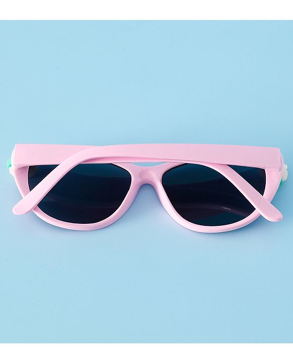 Babyhug Free Size Sunglasses With Floral Applique - Purple