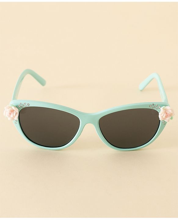 Babyhug Free Size Sunglasses With Floral Applique - Purple