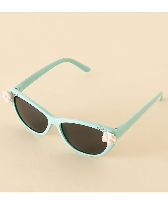 Babyhug Free Size Sunglasses With Floral Applique - Purple