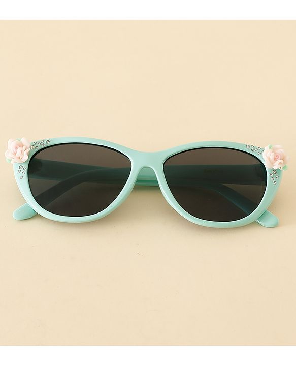 Babyhug Free Size Sunglasses With Floral Applique - Purple
