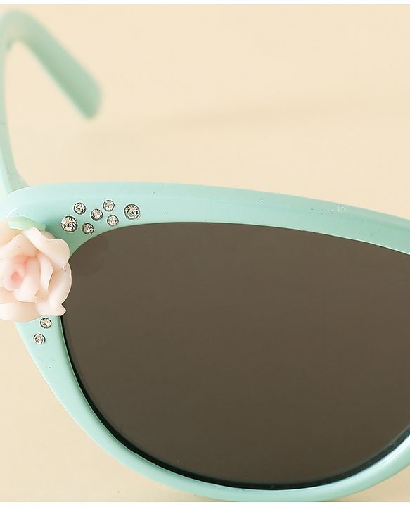 Babyhug Free Size Sunglasses With Floral Applique - Purple