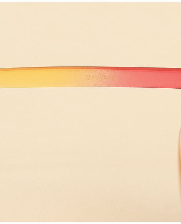 Babyhug Solid Round Frame Sunglasses - Pink & Orange