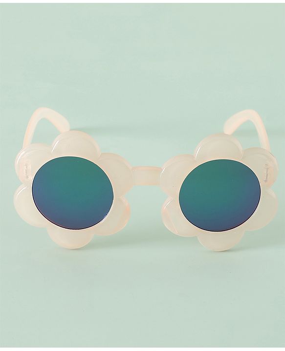 Babyhug Free Size Sunglasses Floral Shape - Peach