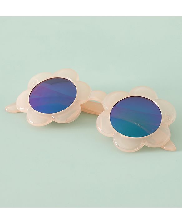 Babyhug Free Size Sunglasses Floral Shape - Peach