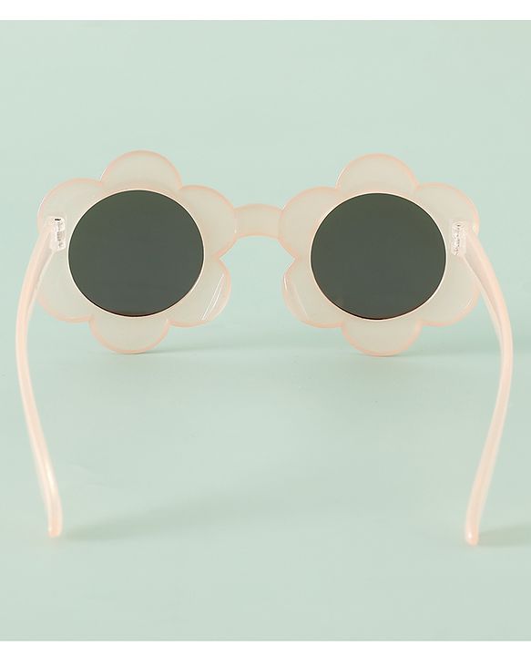 Babyhug Free Size Sunglasses Floral Shape - Peach