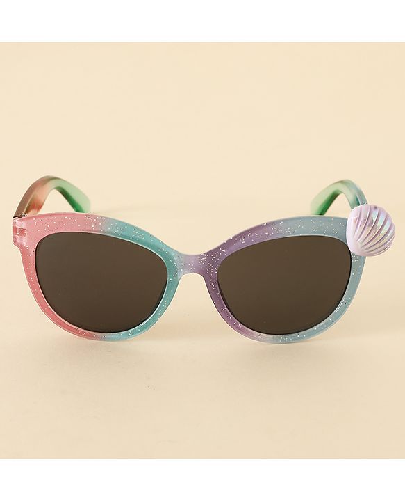 Babyhug Sunglasses With Shell Applique - Multicolor